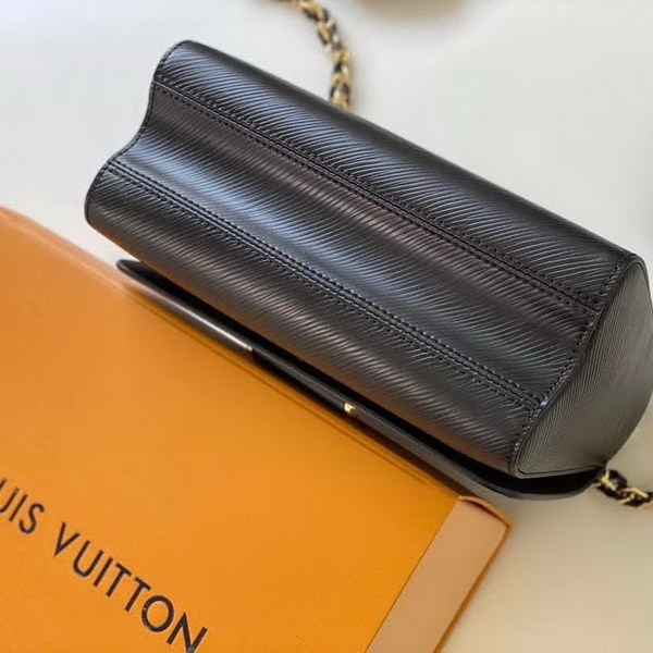 【原版皮】路易威登/LV Twist 手袋，采用简约纯色渲染标志性Epi皮革，再以哑光金属件释放前卫张力，小巧构型搭配波浪底部设计，暗藏充裕容量玄机，款号：M50282