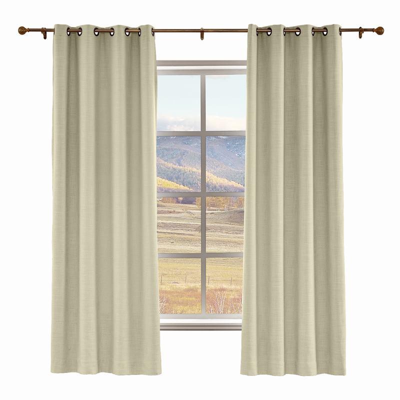 LIZ Polyester Linen Curtain Drapery Custom