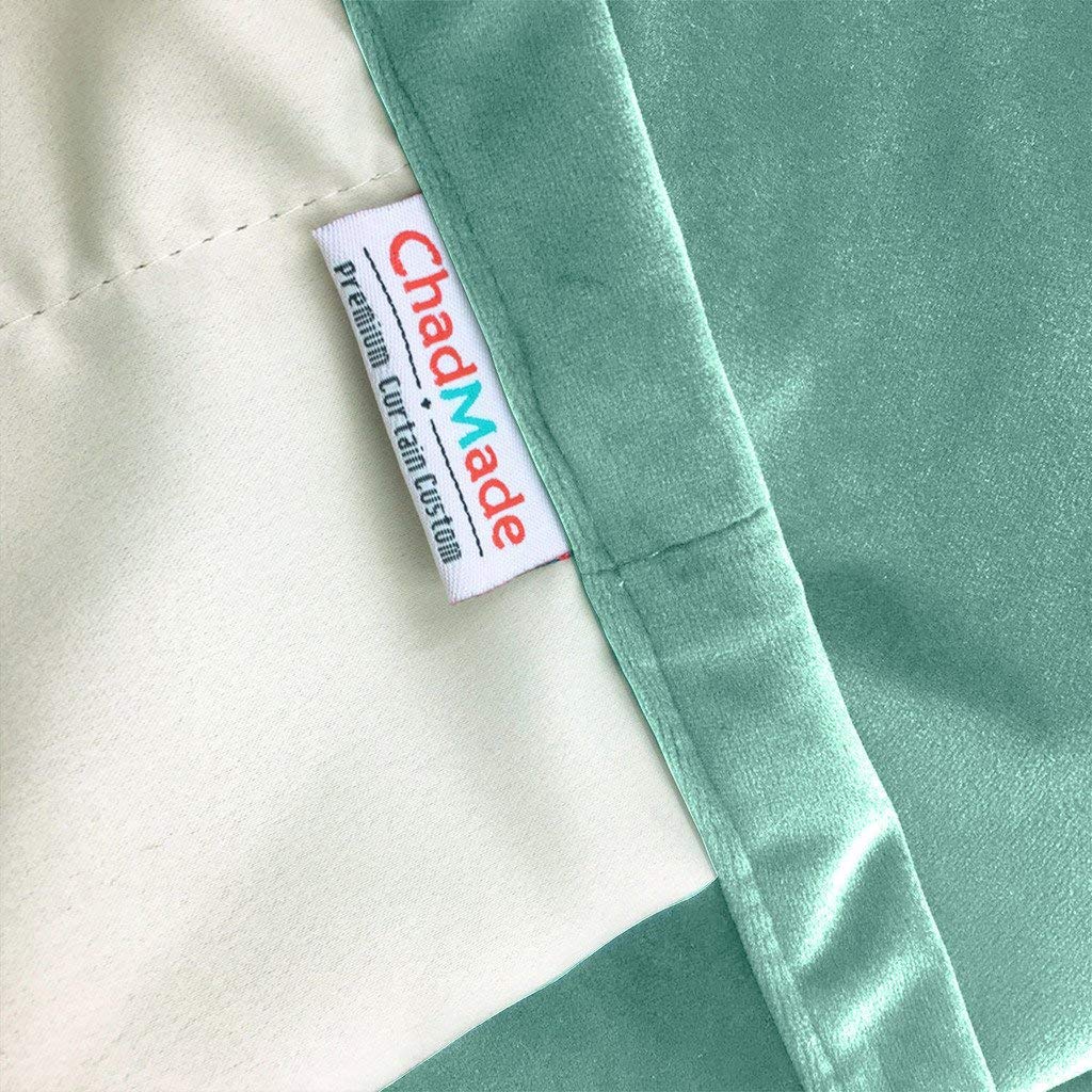 Blackout Lined Velvet Curtain Drapery Panel For Traverse Rod or Track Birkin