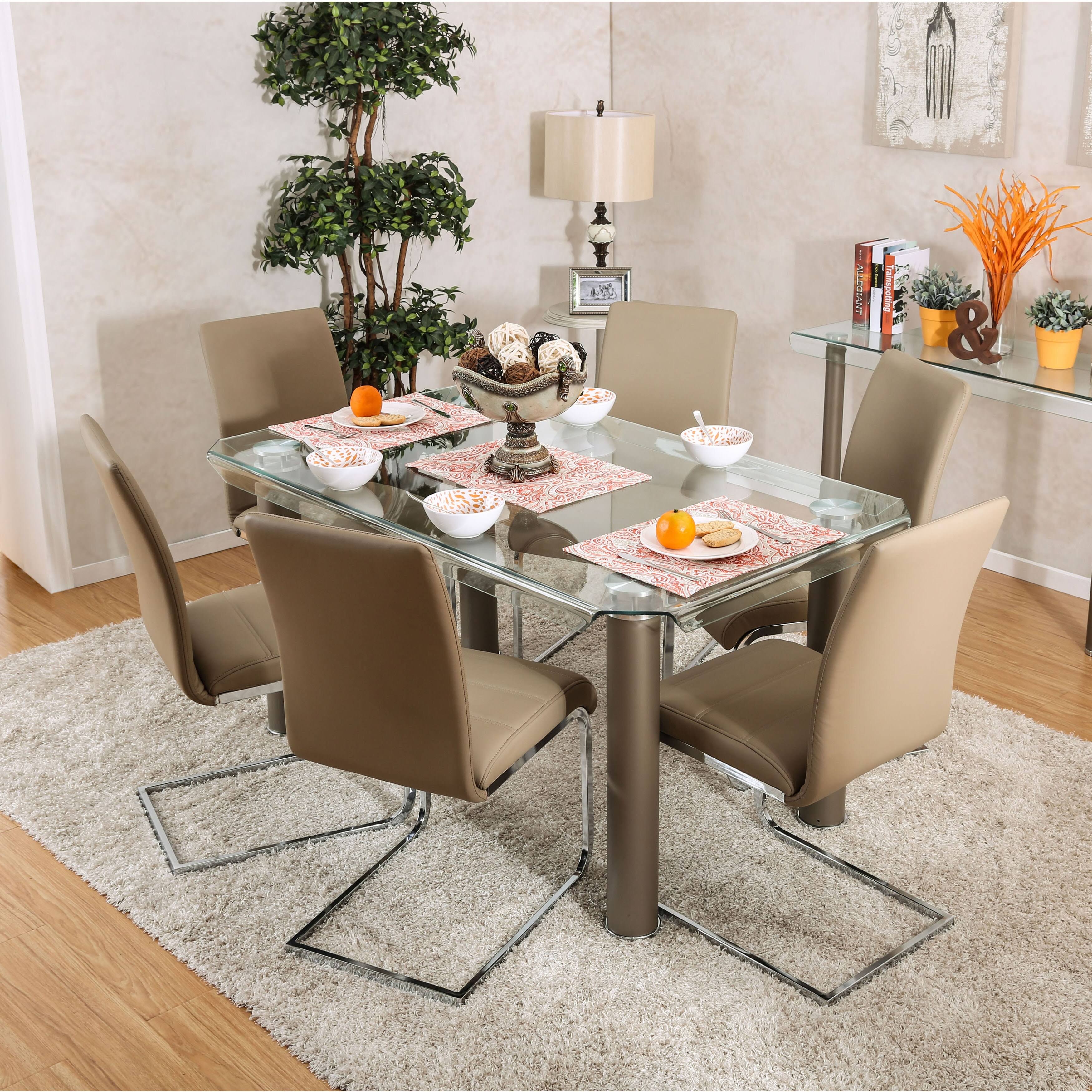 Furniture of America Vill Contemporary Side Chairs (Set of 2) Black