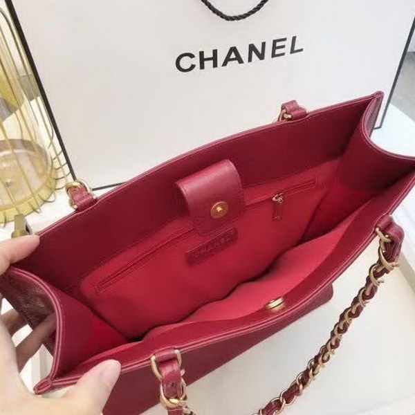 【原版皮】香奈儿/Chanel 大Logo全皮购物包，实用型设计理念，进口小牛皮，大容量，日常上班A4文件妥妥的，大小正好款式也不挑服装 ，休闲，裙装都可轻松驾驭，款号： AS1945