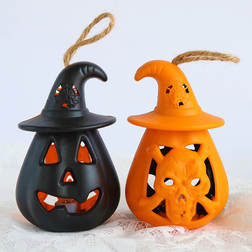 Halloween Pumpkin Lights Battery Power Pumpkin Portable Lantern Decoration Party