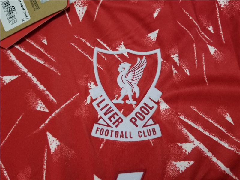 1989-1991 Liverpool Home Retro Soccer Jersey