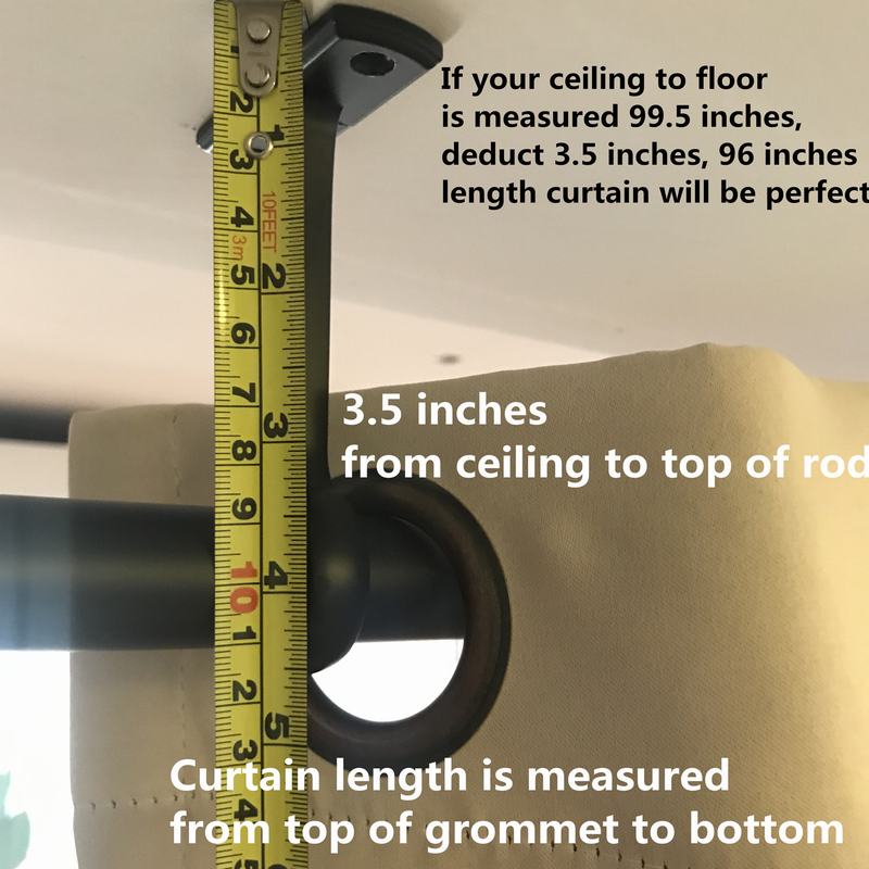 Hanging Rod Room Divider Curtain Kit for Any Space