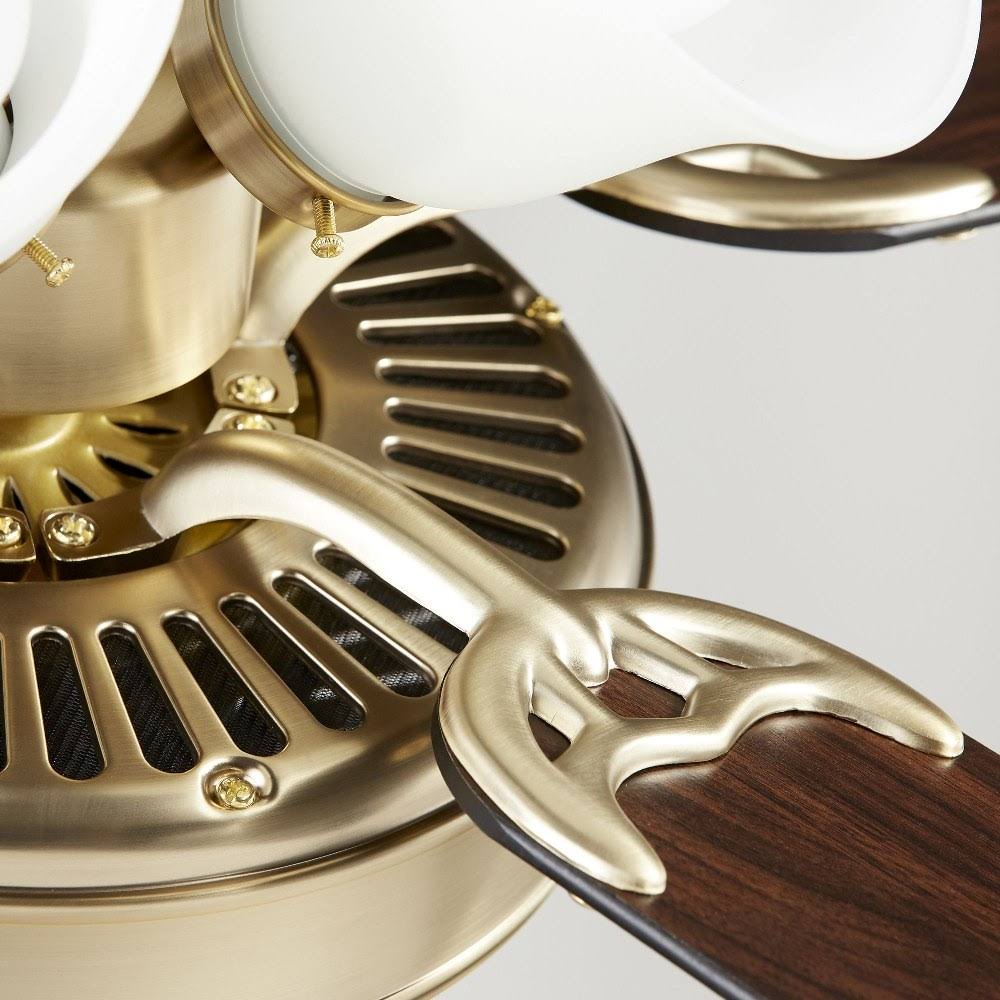 Quorum Capri IX 4 Ceiling Fan, Toasted Sienna/Amber Scavo - 7525-344