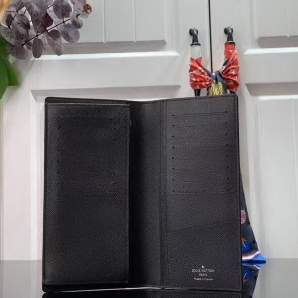 【原版皮】路易威登/LV 大格BRAZZA 钱夹，由Damier Graphite Pixel涂层帆布制成，以像素形式演绎经典Damier棋盘格图案，凸显未来感，集各种口袋、隔层与信用卡槽于一身，时尚便利，款号：N66540