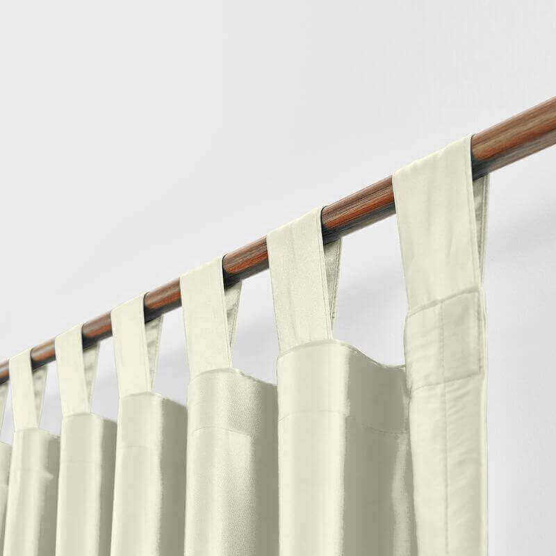 CUSTOM Lao Hang Zhou Ivory Polyester Cotton Thermal Insulated Curtain