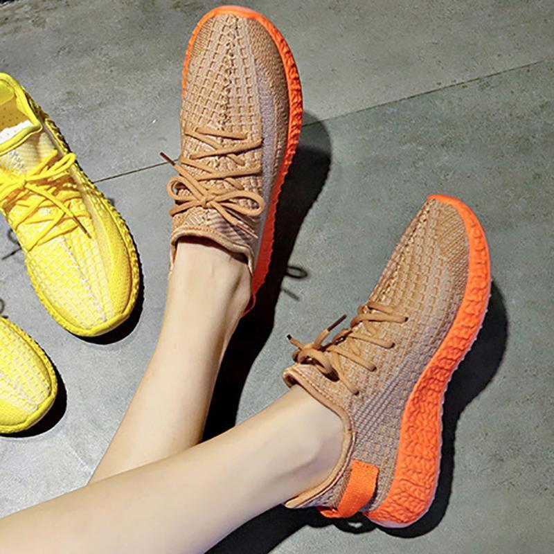 Women Breathable Solid Color Shoes