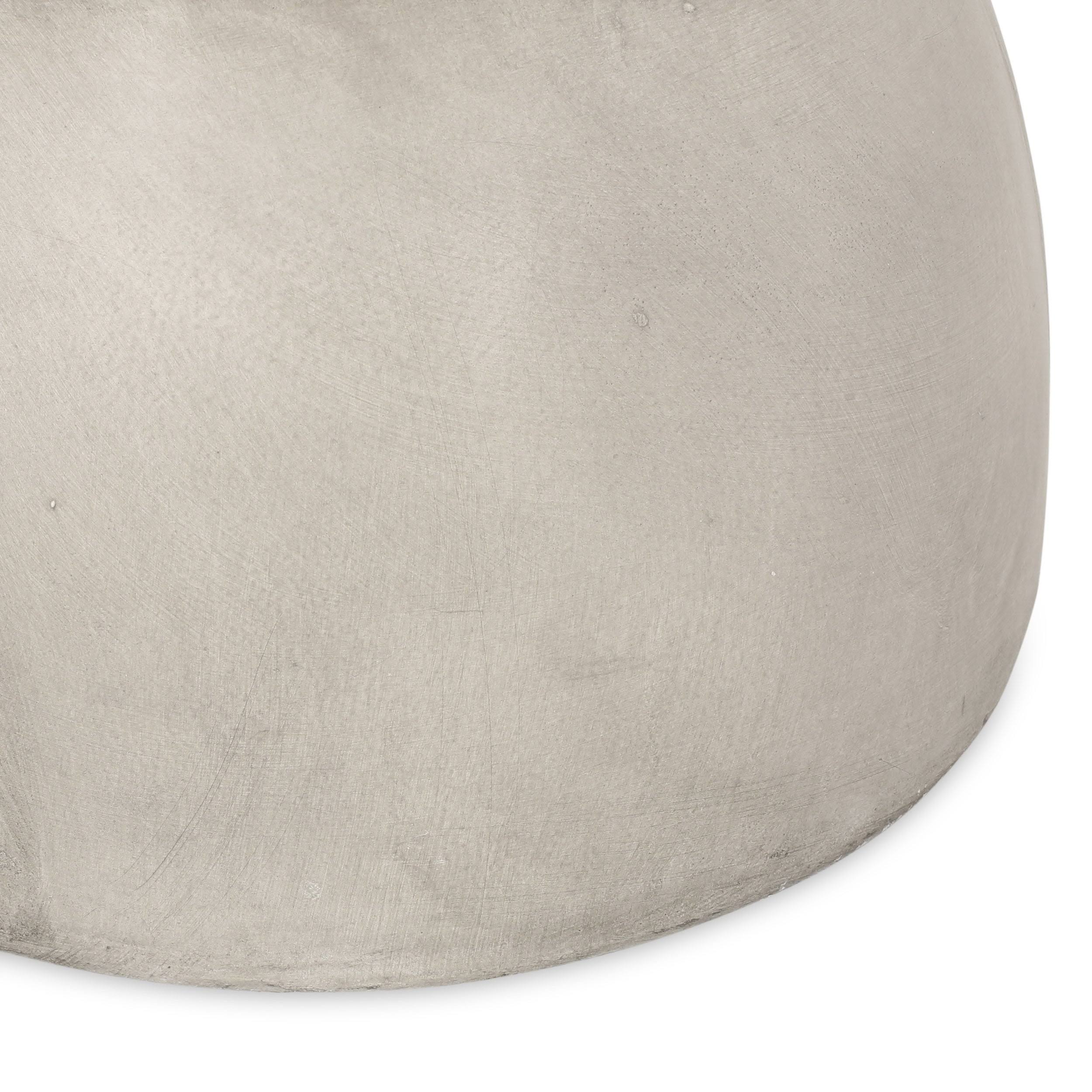 Christopher Knight Home 312769 Norman Outdoor Contemporary Lightweight Accent Side Table, Concrete Finish