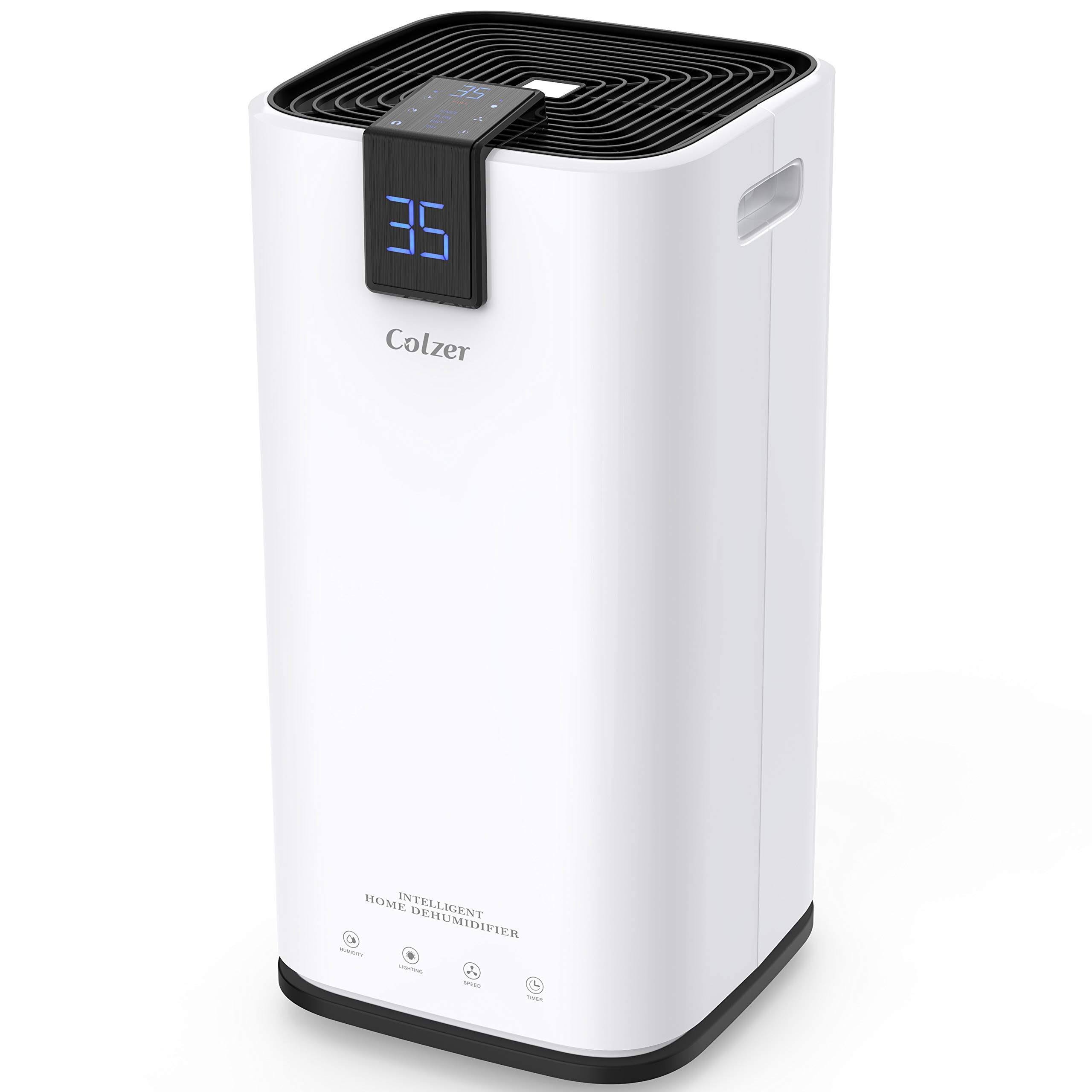 Colzer 70 Pints Portable Dehumidifier, Large Capacity, Compact