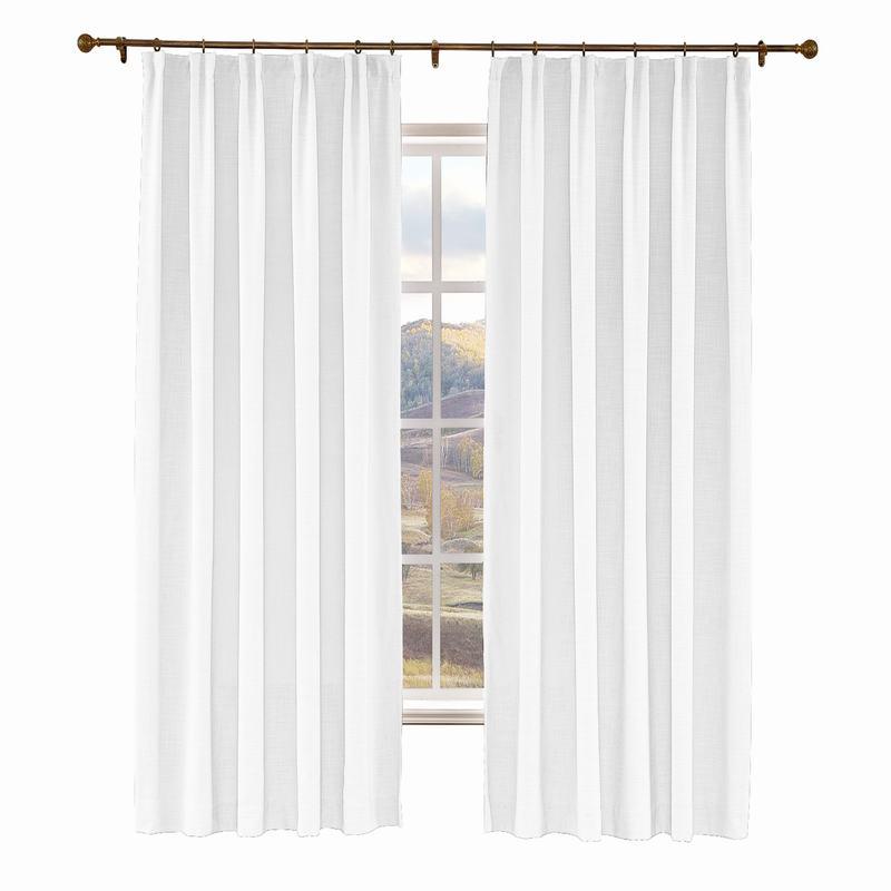 LIZ Polyester Linen Curtain Drapery Custom
