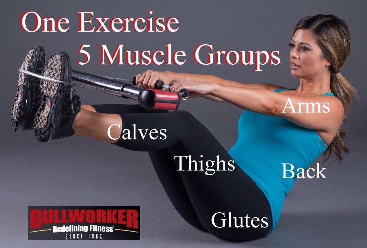 Bullworker 36x22 Bow Classic -Full Body workout- Portable Home Gym Isometric Exercise Equipment for Fast Strength Training gains