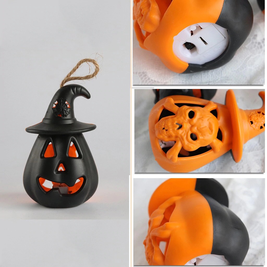 Halloween Pumpkin Lights Battery Power Pumpkin Portable Lantern Decoration Party