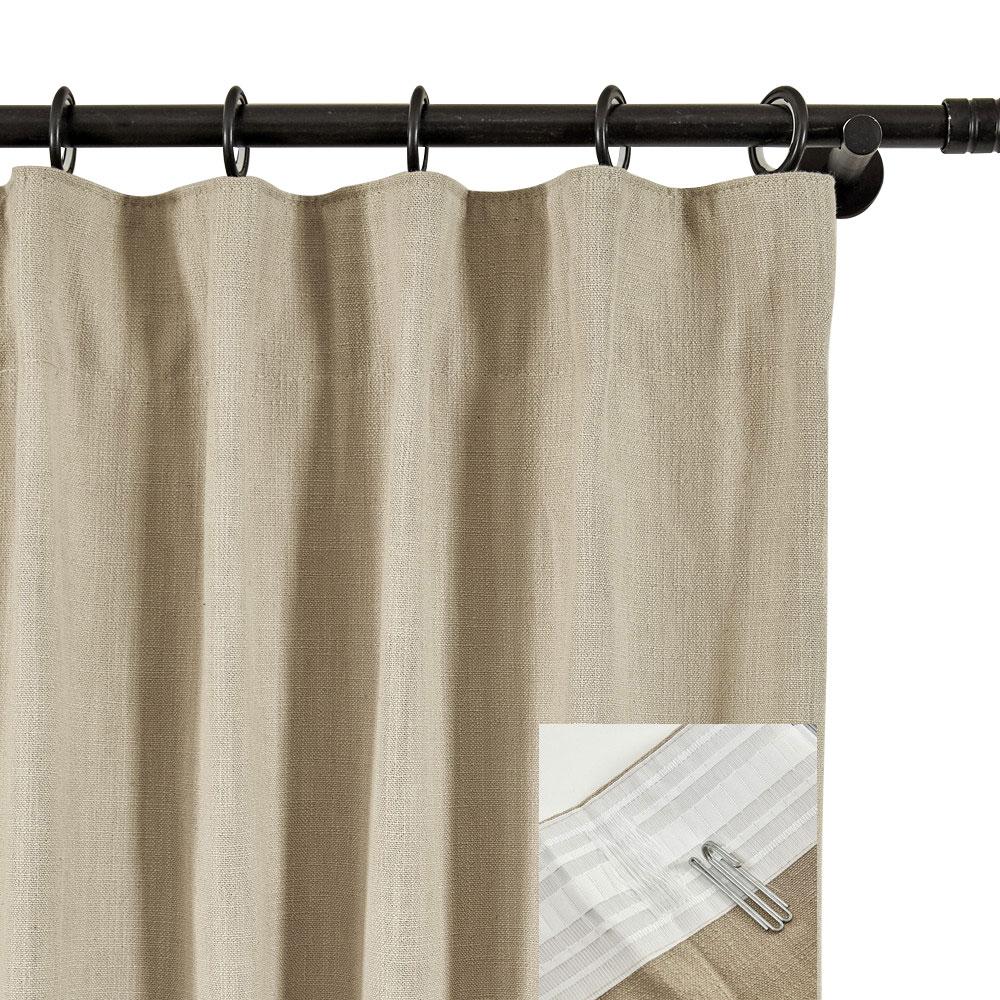 LIZ Polyester Linen Curtain Drapery Custom