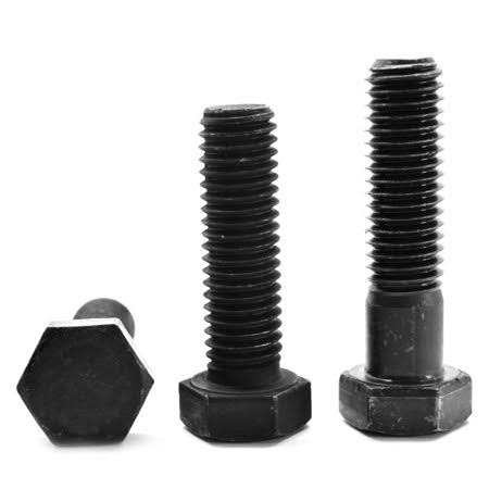 7/8 inch-9 x 8 1/2 inch (PT) Coarse Thread Grade 5 Hex Cap Screw (Bolt) Medium Carbon Steel Black Oxide Pk 25