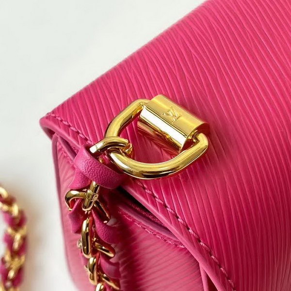 【原版皮】路易威登/LV Twist 手袋，采用简约纯色渲染标志性Epi皮革，再以哑光金属件释放前卫张力，小巧构型搭配波浪底部设计，暗藏充裕容量玄机，款号：M50282