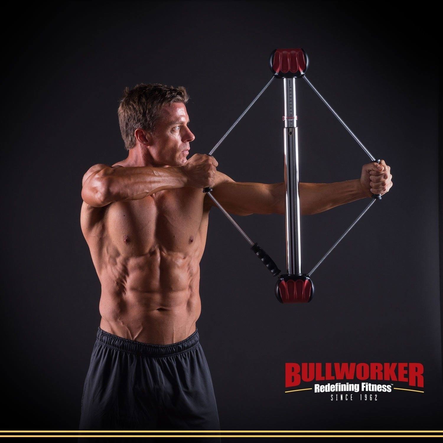 Bullworker 36x22 Bow Classic -Full Body workout- Portable Home Gym Isometric Exercise Equipment for Fast Strength Training gains