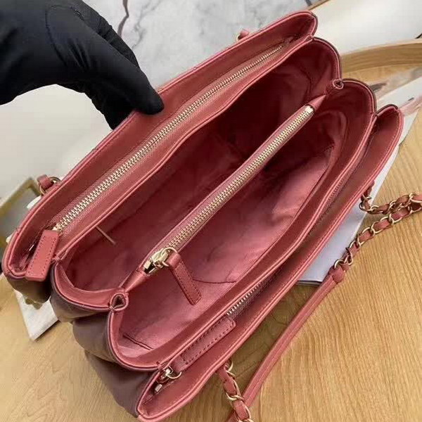 【原版皮】香奈儿/Chanel 购物袋，明星贵妇们的最佳新宠，小香棱格概念，皮链袋，双C标志，一眼钟情，采用进口小羊皮，柔软细腻，皮质独特，纹络更显高档质感，款号：57030