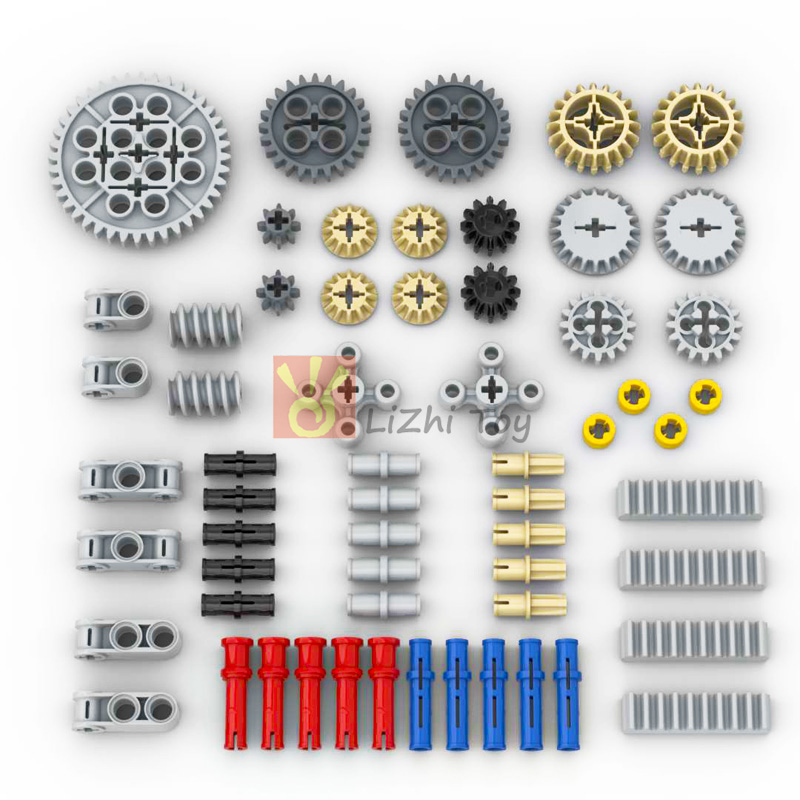 MOC Technical Compatible with Building Blocks Bricks Pin Liftarm Studless Beam Axle Connector Panel Gear Car Mindstorms Toys
