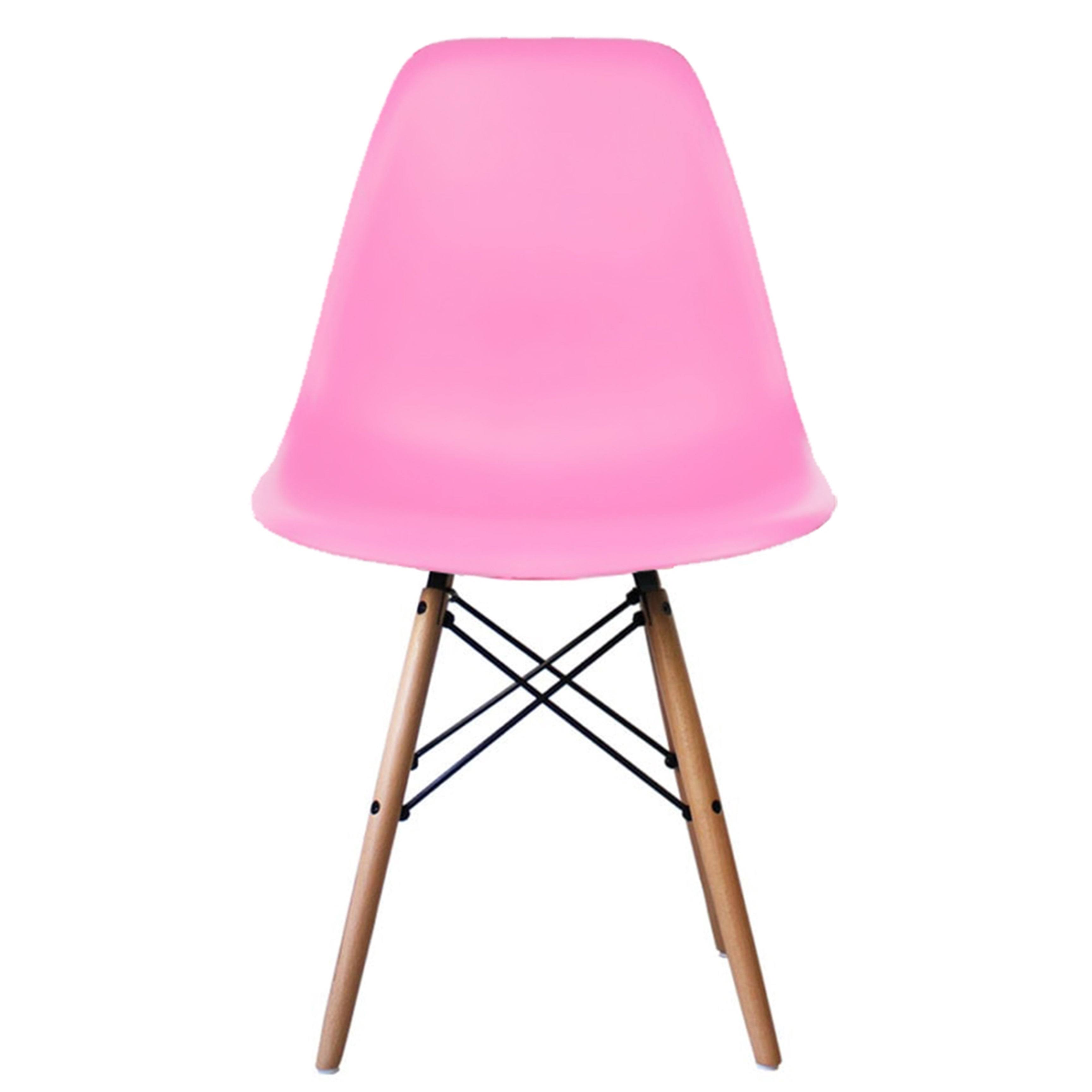 Porthos Home April Mid-Century Eames Chair, Pink