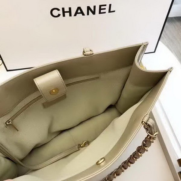 【原版皮】香奈儿/Chanel 大Logo全皮购物包，实用型设计理念，进口小牛皮，大容量，日常上班A4文件妥妥的，大小正好款式也不挑服装 ，休闲，裙装都可轻松驾驭，款号： AS1943
