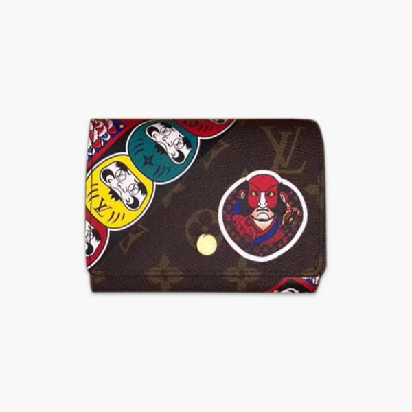 【原版皮】路易威登/LV Victorine钱夹，取材Monogram帆布，借鉴山本宽斋的艺术特色，缤纷展现歌舞伎，脸谱元素，款号：M67253
