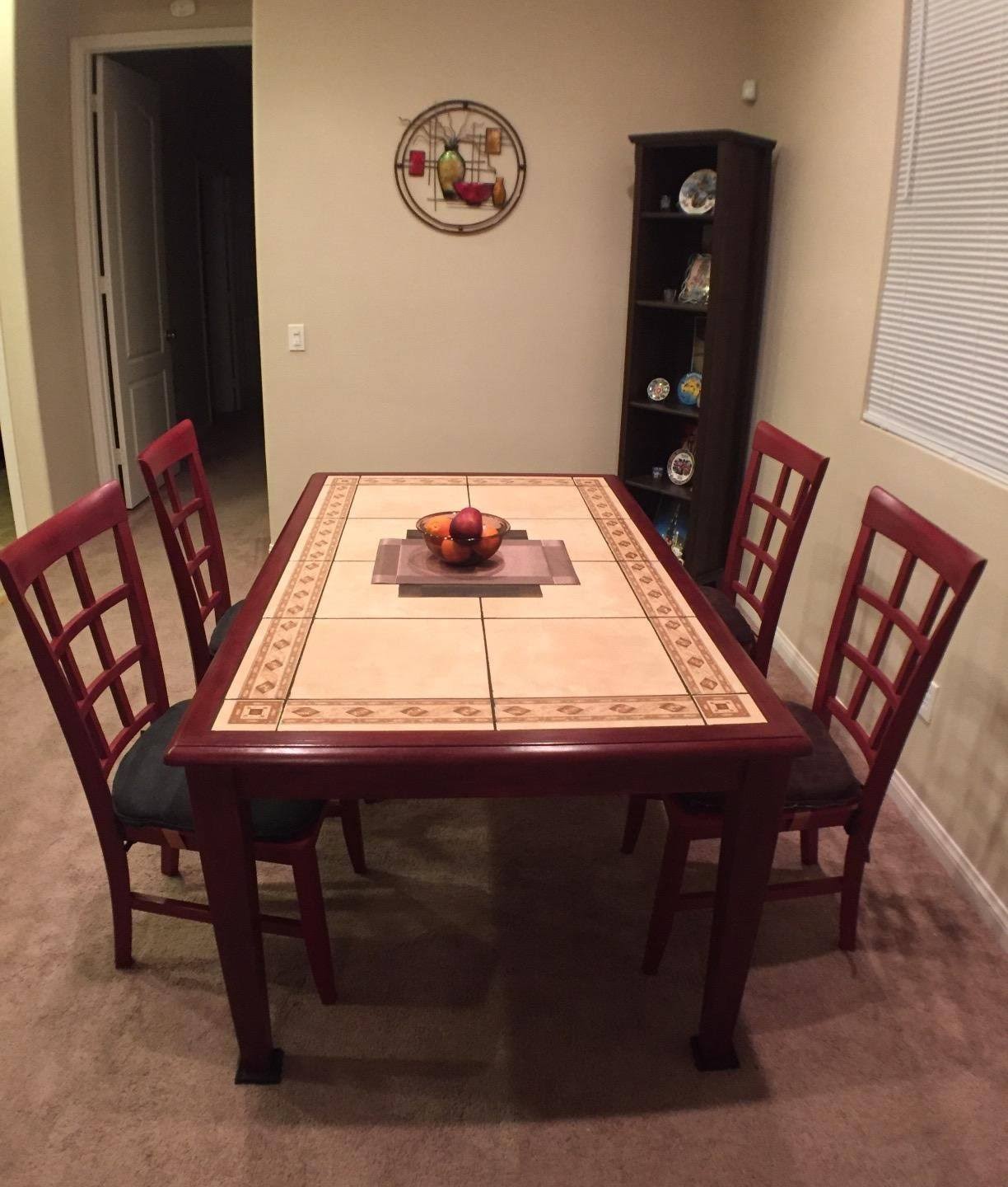 Retique It by Renaissance Chalk Furniture Paint Gallon - Non Toxic, Eco-Friendly, Superior Coverage - Burgundy (128oz)