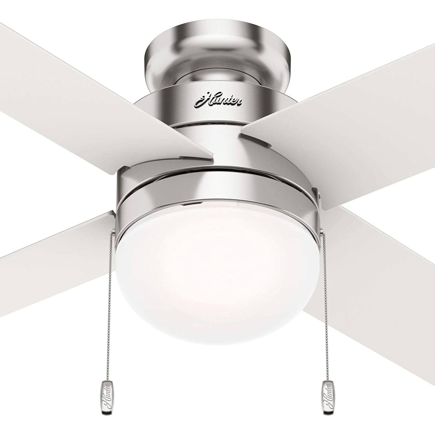 Hunter Timpani 44x22 Ceiling Fan w/LED Light - Brushed Nickel - 50358