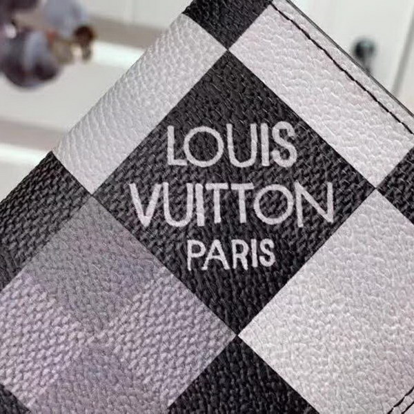 【原版皮】路易威登/LV 大格口袋钱夹，由Damier Graphite Pixel涂层帆布制成，以像素形式演绎经典Damier棋盘格图案，凸显未来感，集各种口袋与信用卡槽于一身，小巧又实用的多功能，款号：N63144