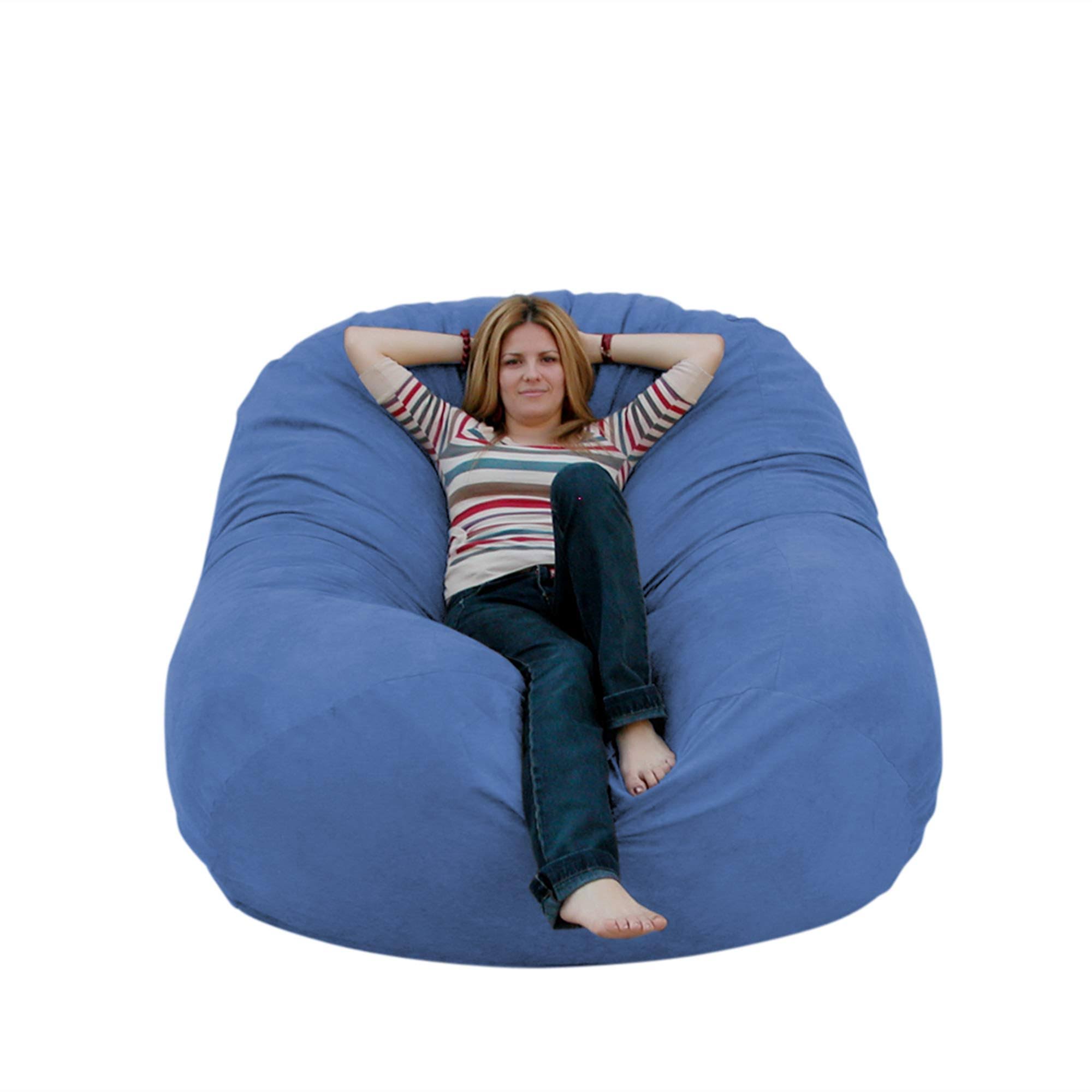 Cozy Sack 6-Feet Bean Bag Chair, Large, Sky Blue
