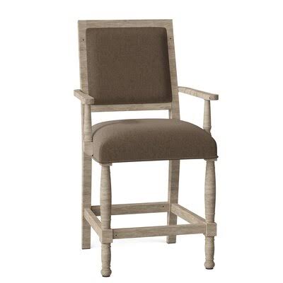 Ramsey 24x22 Counter Stool Fairfield Chair Body Fabric: 9953 Willow, Color: French Oak