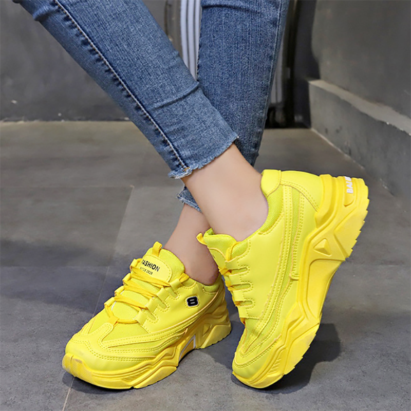 Women's Fashion Breathable Mesh Platform Sneakers