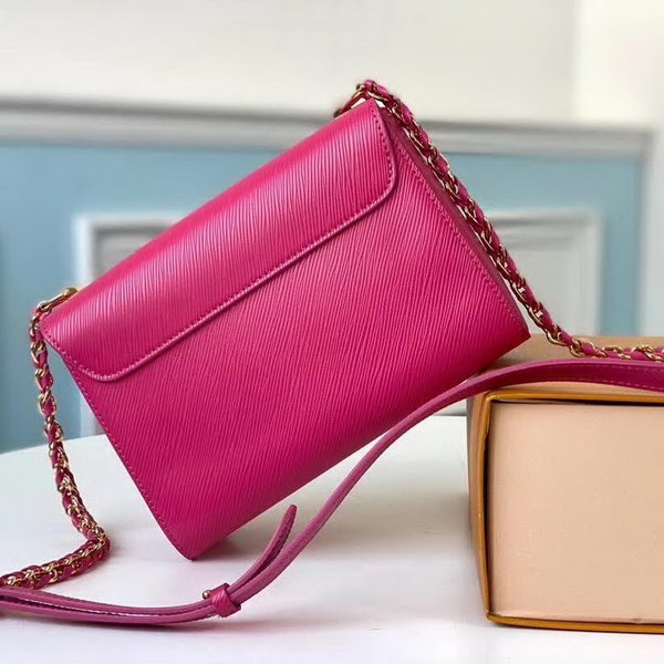 【原版皮】路易威登/LV Twist 手袋，采用简约纯色渲染标志性Epi皮革，再以哑光金属件释放前卫张力，小巧构型搭配波浪底部设计，暗藏充裕容量玄机，款号：M50282