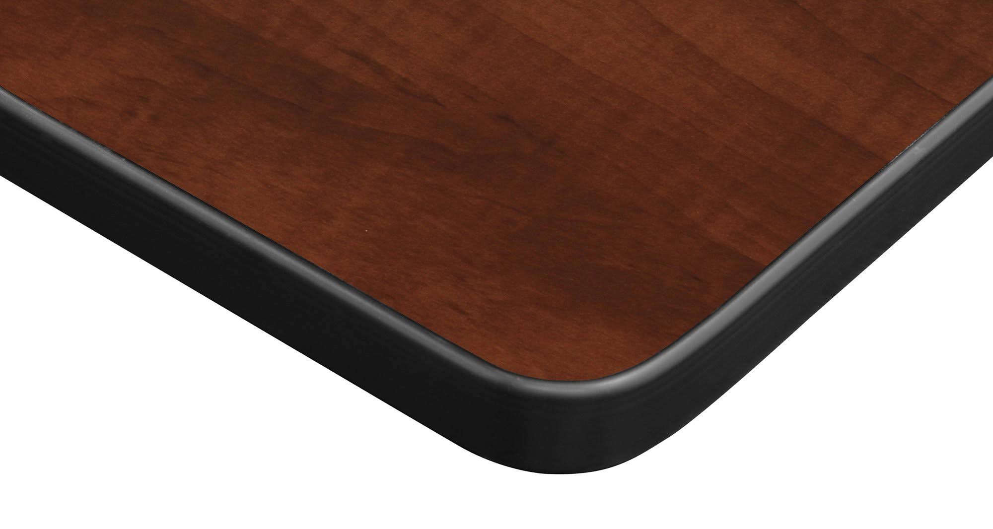 Regency 48x22 Square Laminate Table Top- Mahogany/ Mocha Walnut