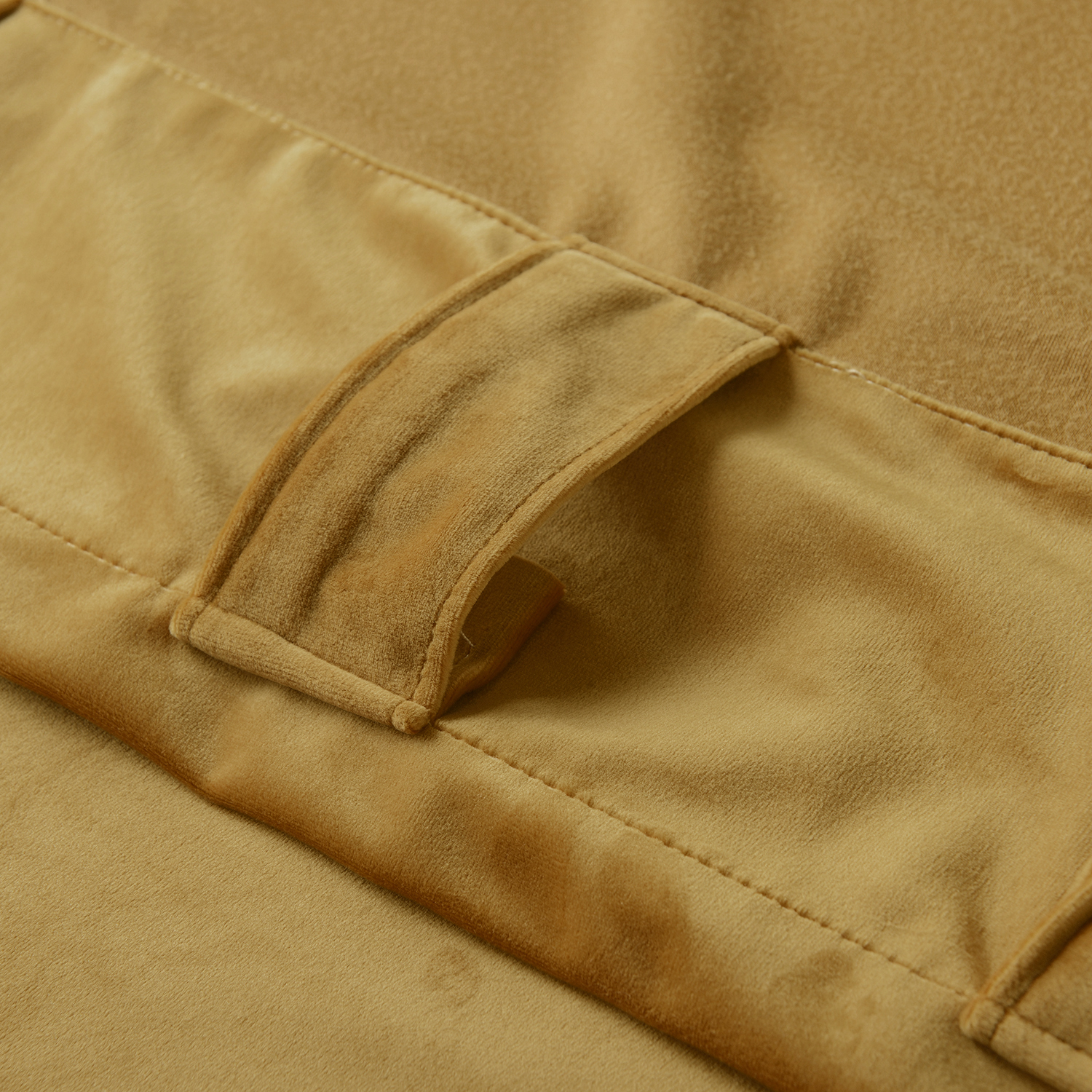 Set of 2 Back Tab and Rod Pocket 2 IN 1 Unlined Velvet Drape Birkin