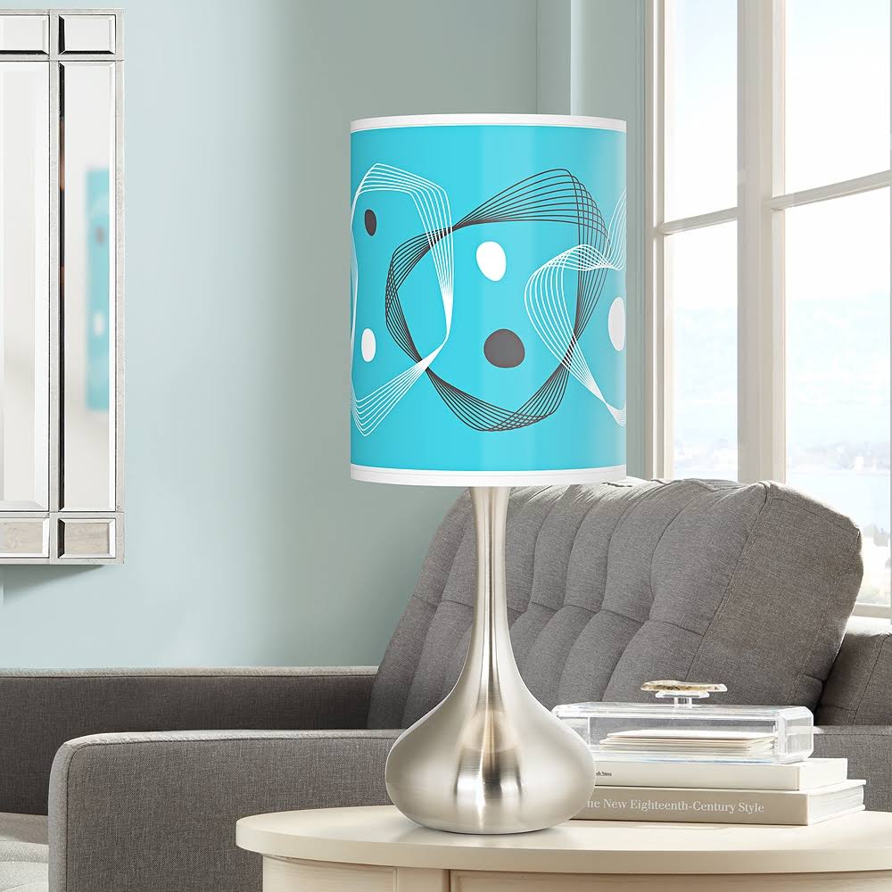 Ragnar Spirocraft Giclee Droplet Table Lamp, Blue