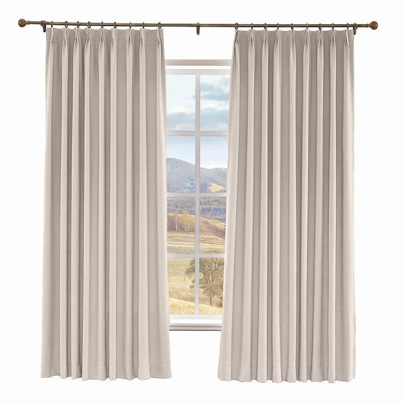 LIZ Polyester Linen Curtain Drapery Custom