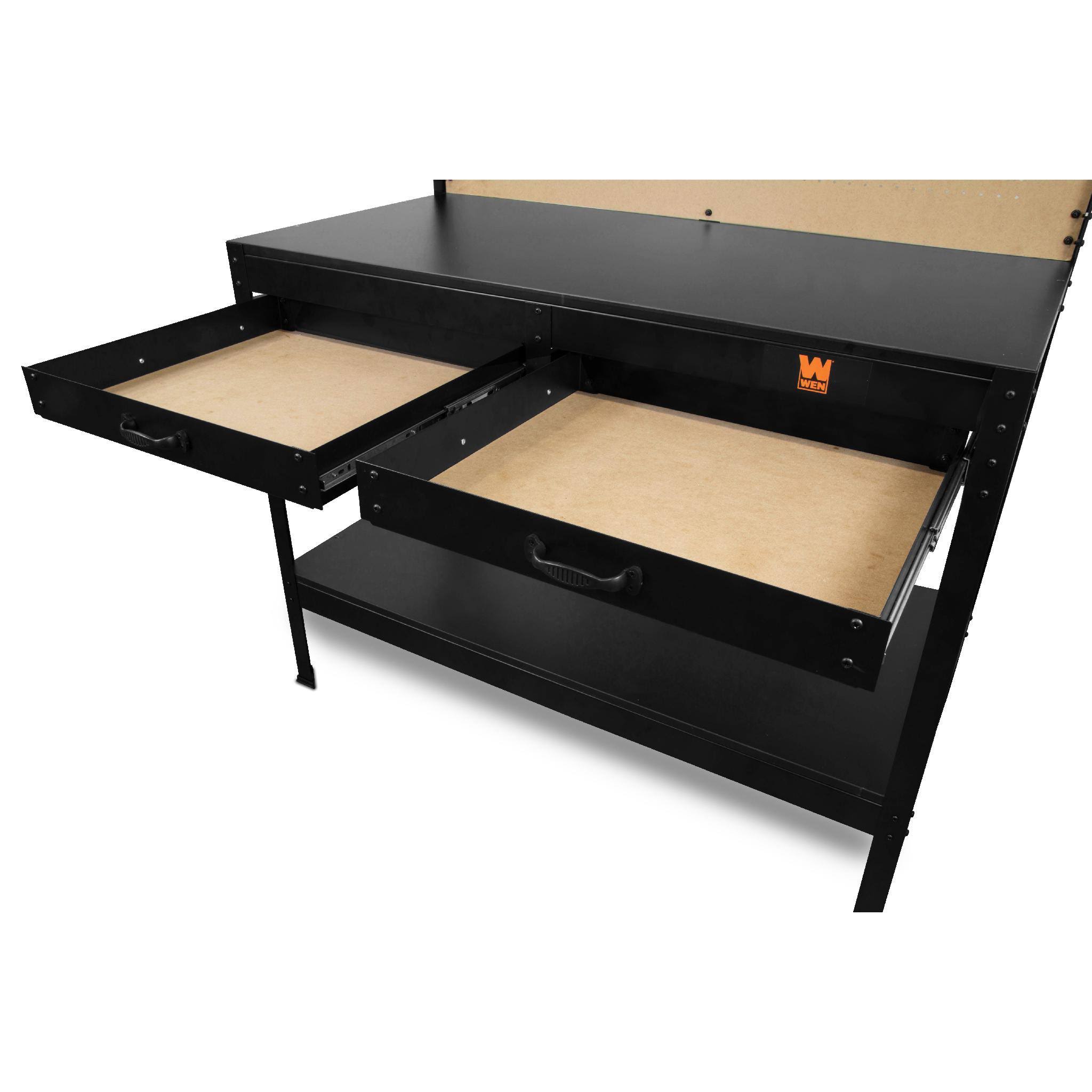 Wen WB4723 48 inch Workbench with Power Outlets and Light