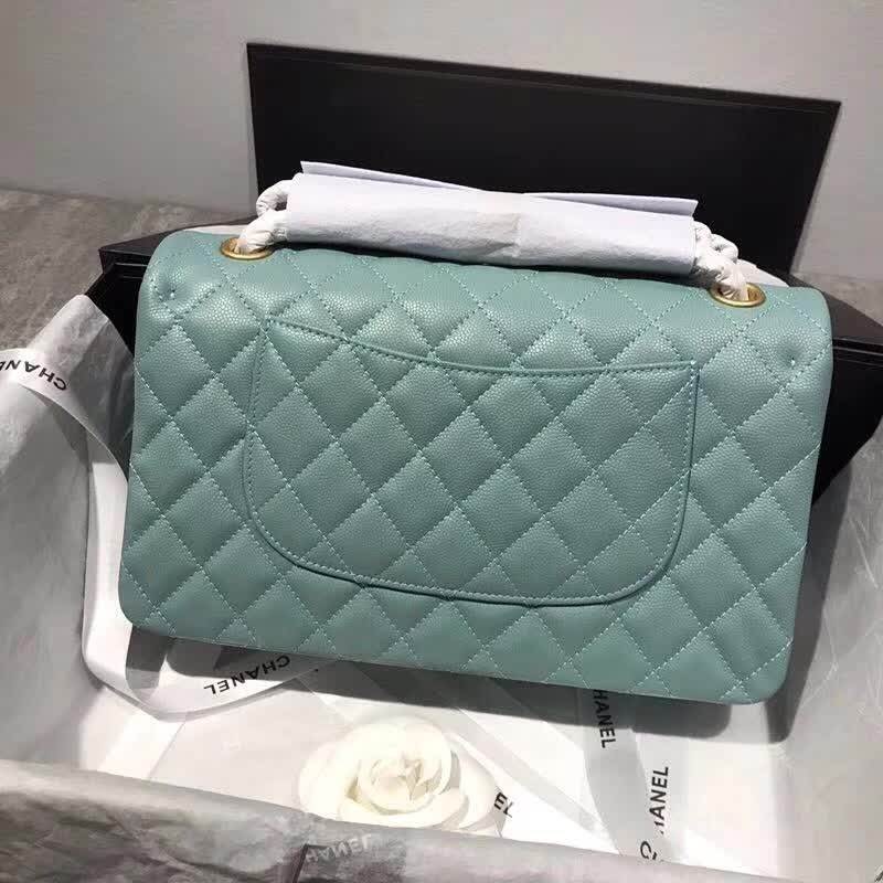 high quality handbag 119010 caviar genuine leather flap bag 1112