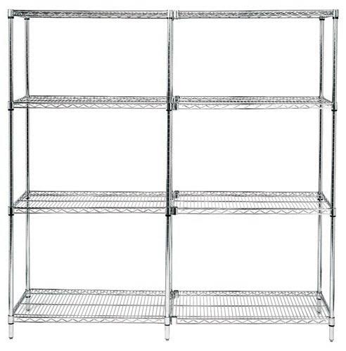 Quantum Storage Systems Chrome Wire Shelving Unit
