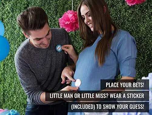 Reveal Squad Gender Reveal Party Supplies Kit Baby Boy or Girl Decorations and Tableware Set