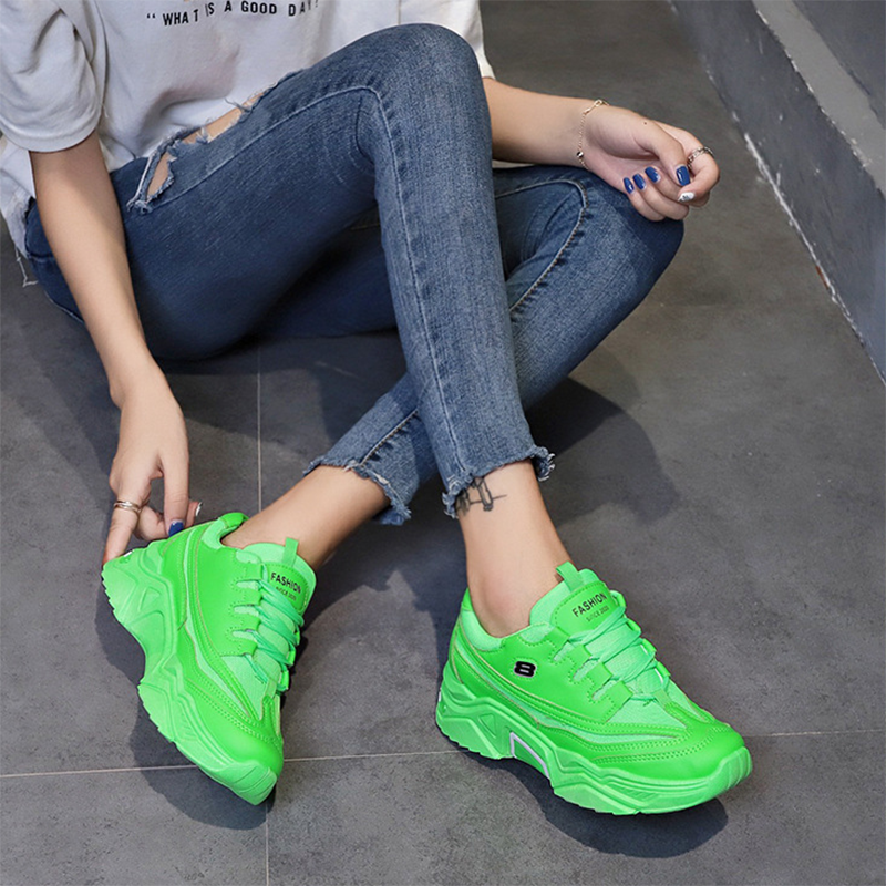 Women's Fashion Breathable Mesh Platform Sneakers