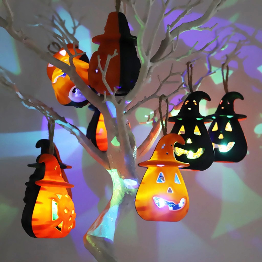 Halloween Pumpkin Lights Battery Power Pumpkin Portable Lantern Decoration Party