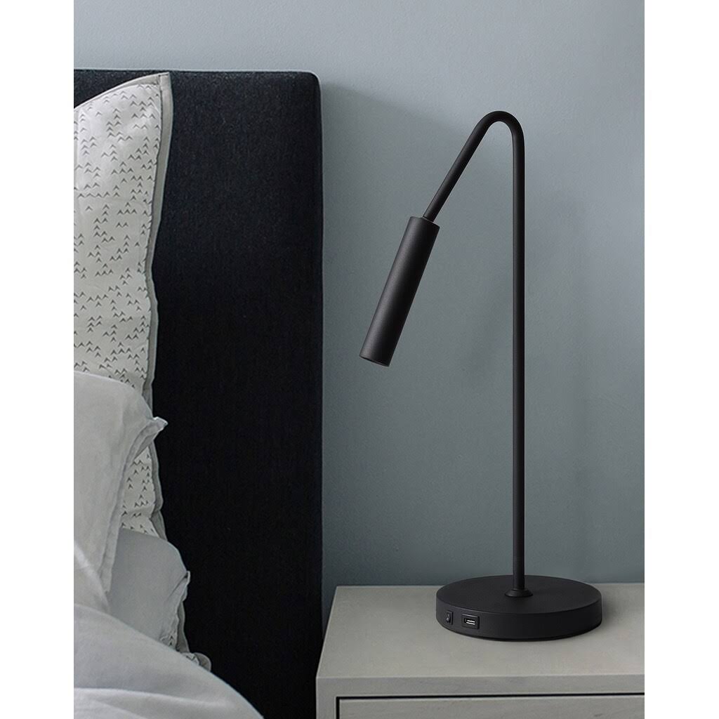 Nova Spotlight Table Lamp in Matte Black