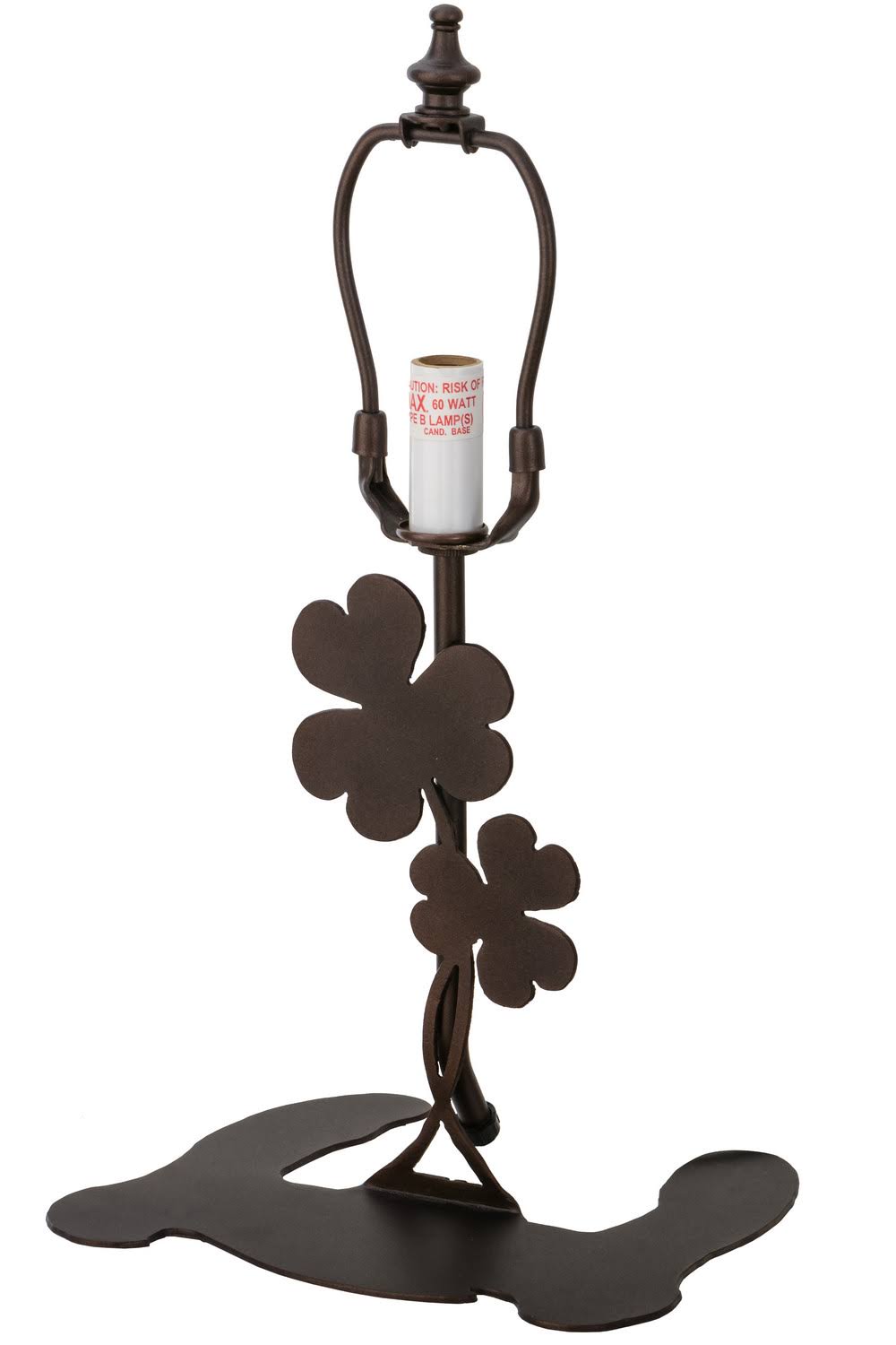Meyda 8.5x22H Shamrock Table Base - 154131