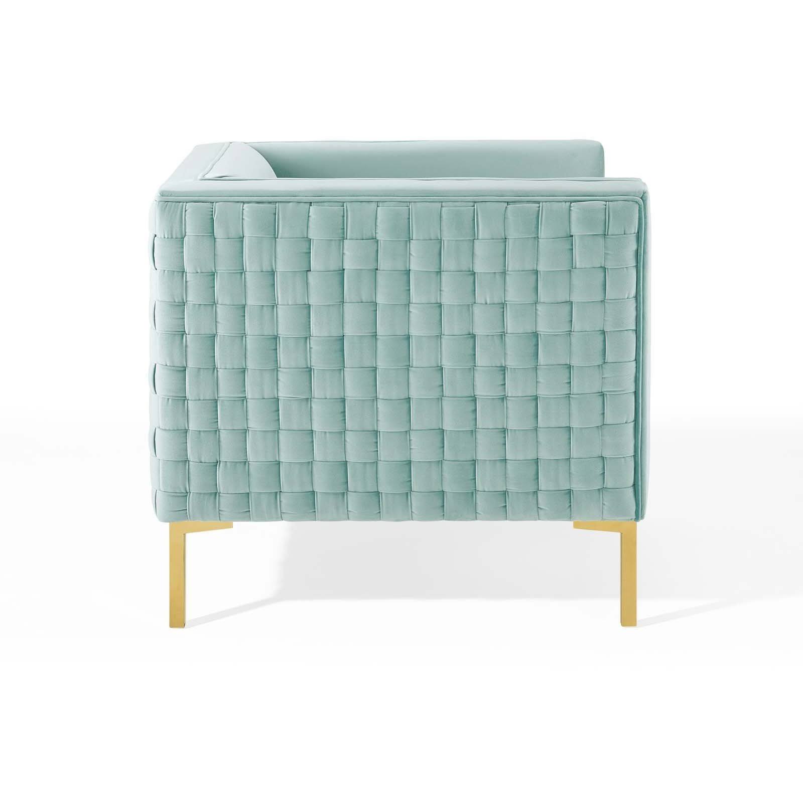 Modway Resonate Performance Velvet Armchair - Charcoal