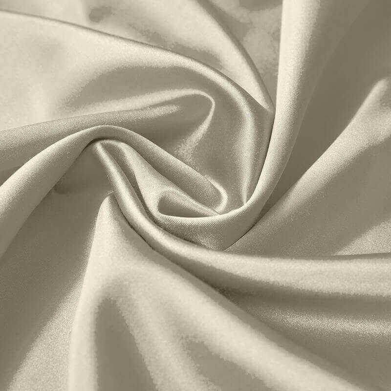 CUSTOM Lao Hang Zhou Beige Polyester Cotton Thermal Insulated Curtain