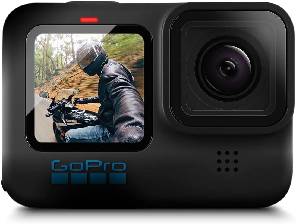 GoPro HERO10 (Hero 10) Black - Waterproof Action Camera with Front LCD and Touch Rear Screens, GP2 Engine, 5K HD, 23MP Photos, Live Streaming, 64GB Card, 50 Piece Accessory Kit and 2 Extra Batteries