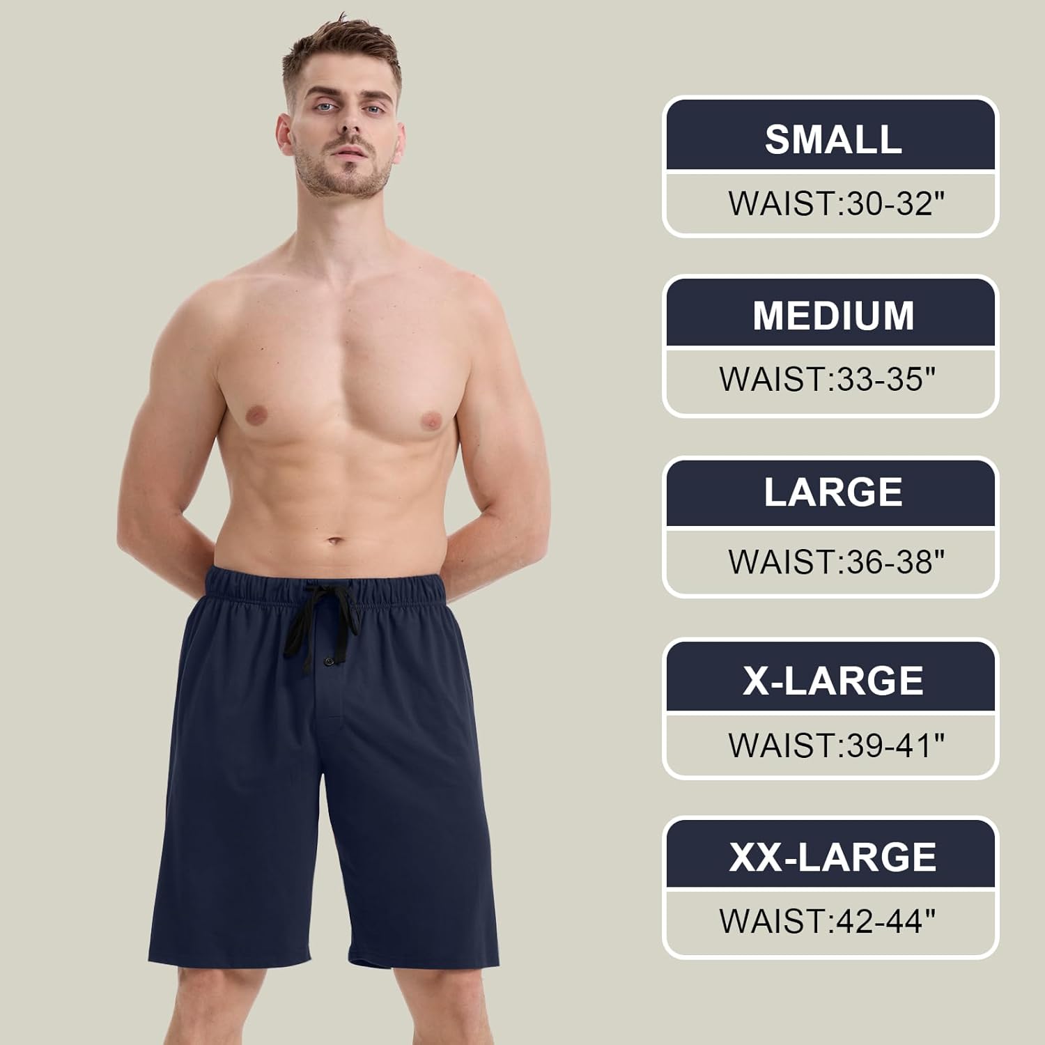 BAMBOO COOL Mens Pajama Pants Sleep Lounge Bottoms Soft Comfy Pj Pant Sleepwear with Pockets 2 Pack