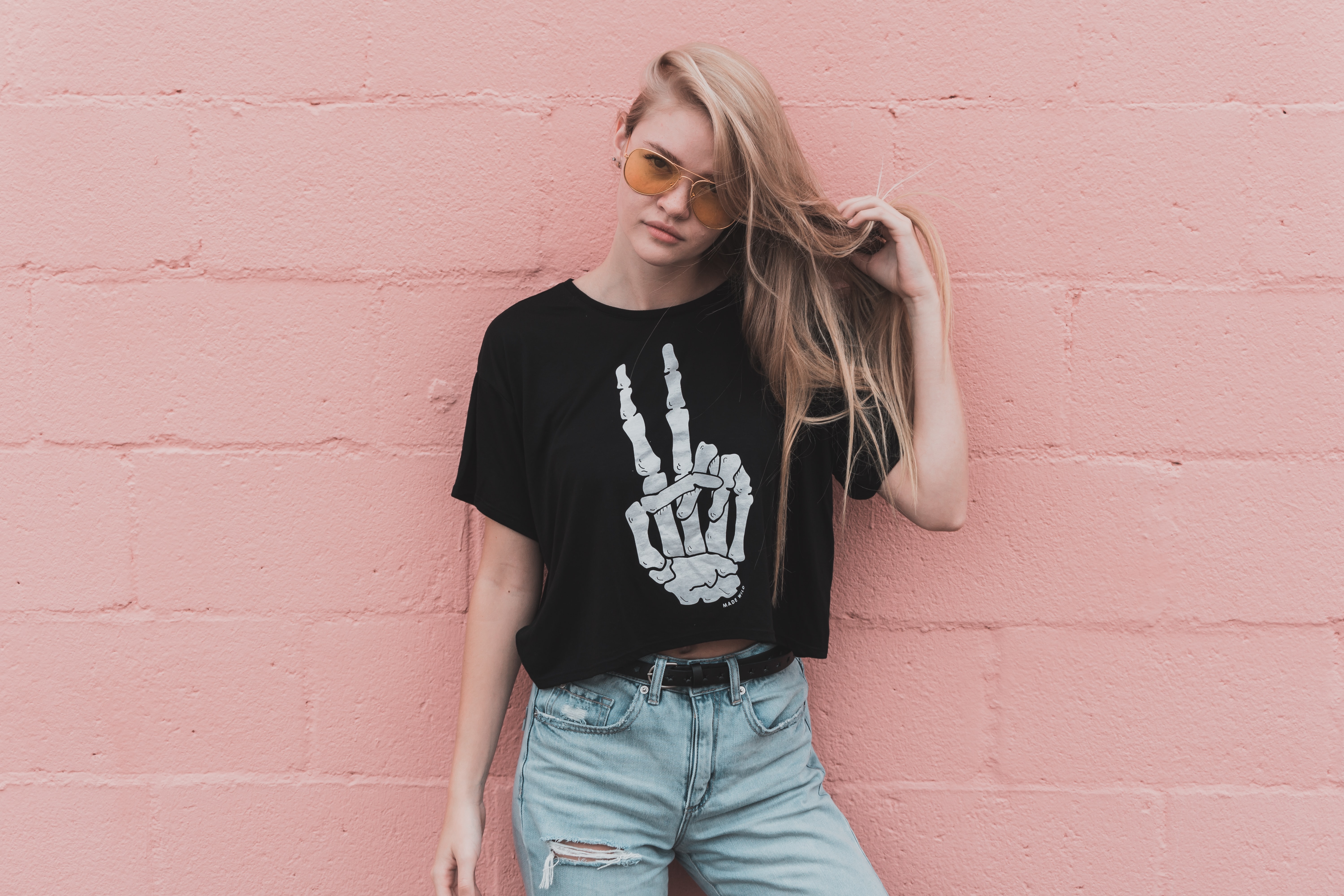 目目 three Semir T-Shirt Women Short Long-Sleeved Pullover Checkerboard Sweet And Cool 2022 Spring New Slim Two-Piece Design Sense